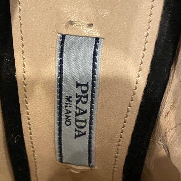 Prada Black suede platform booties with peep toe 6 - Picture 10 of 13